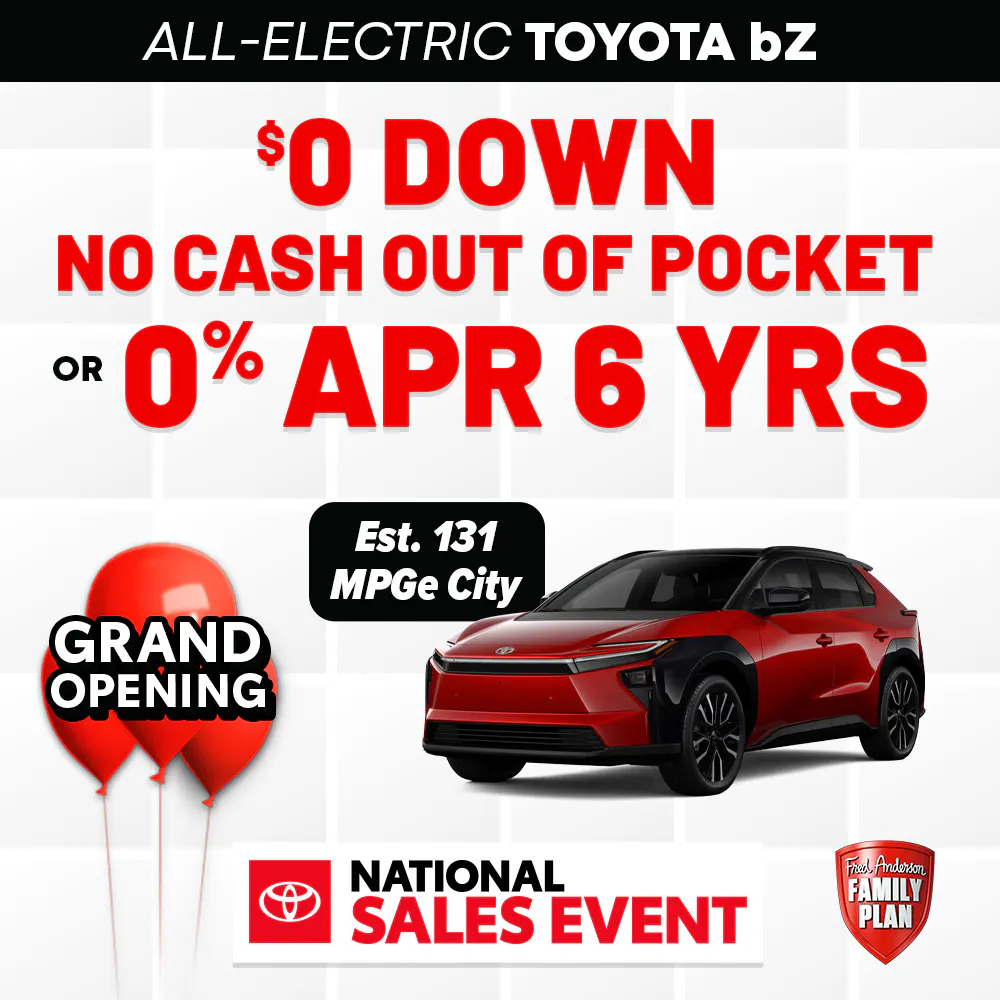 ALL-ELECTRIC TOYOTA BZ | Fred Anderson Toyota of Cape Coral