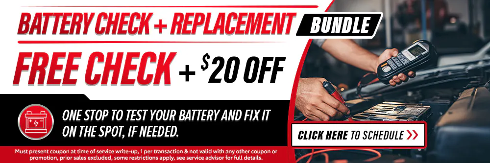 Free Battery Check + $20 Off Replacement | Fred Anderson Toyota of Cape Coral