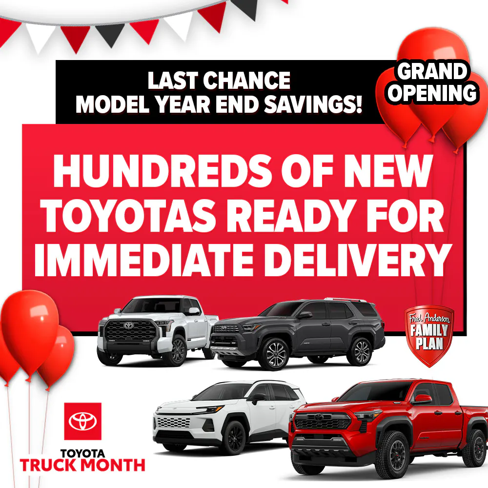 Hundreds of New Toyotas Ready for Immediate Delivery | Fred Anderson Toyota of Cape Coral