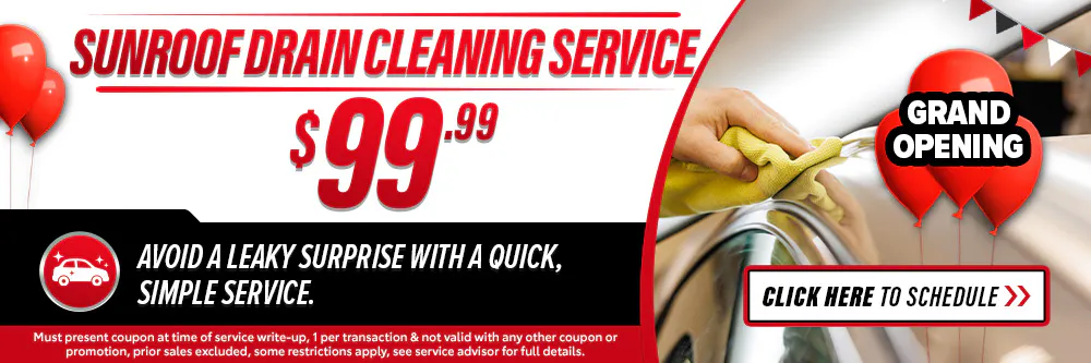 Sunroof Drain Cleaning Service | Fred Anderson Toyota of Cape Coral