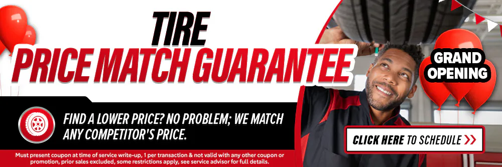Price Match Guarantee on Tires | Fred Anderson Toyota of Cape Coral