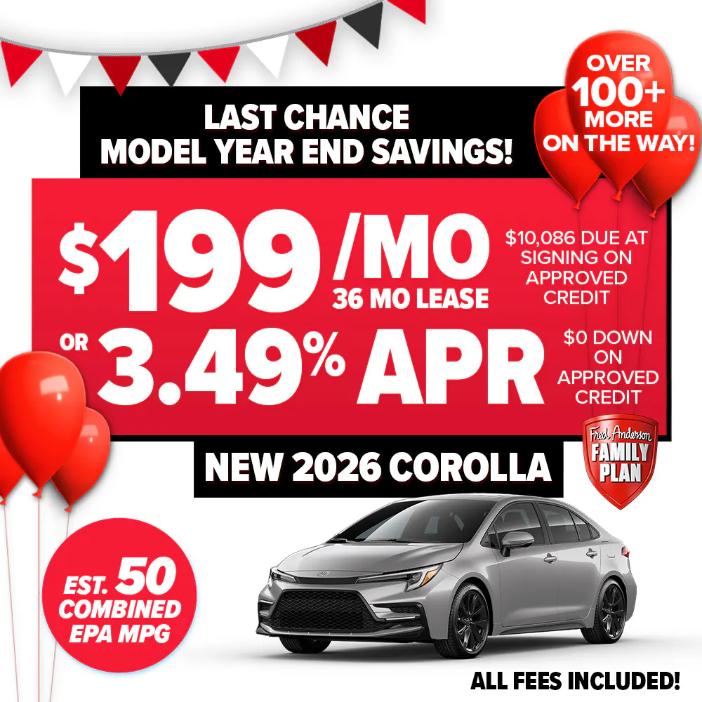 New 2026 Corolla | Fred Anderson Toyota of Cape Coral