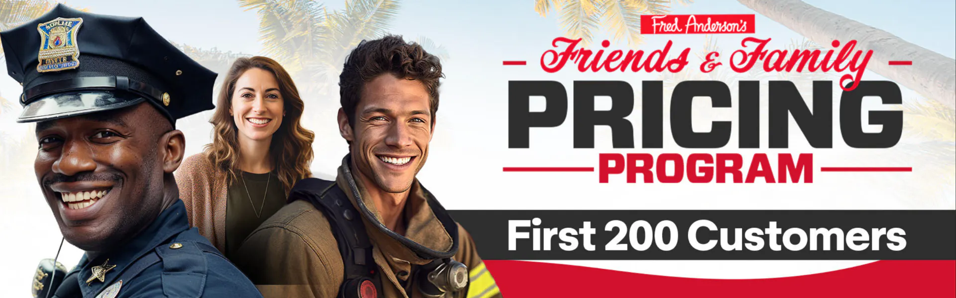friends and family program Educators and first responders
