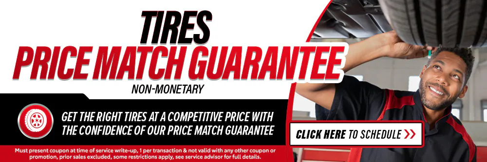Price Match Guarantee on Tires | Fred Anderson Toyota of Cape Coral