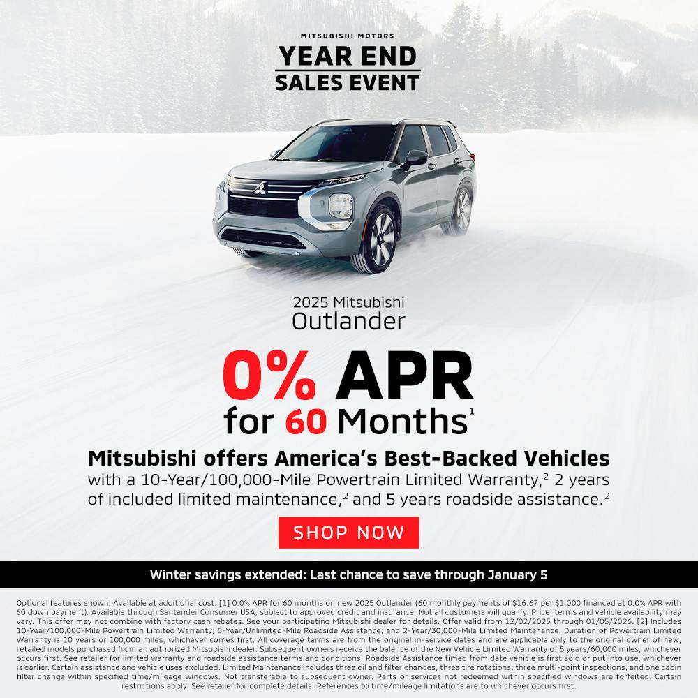0% APR Outlander | FX Caprara Mitsubishi