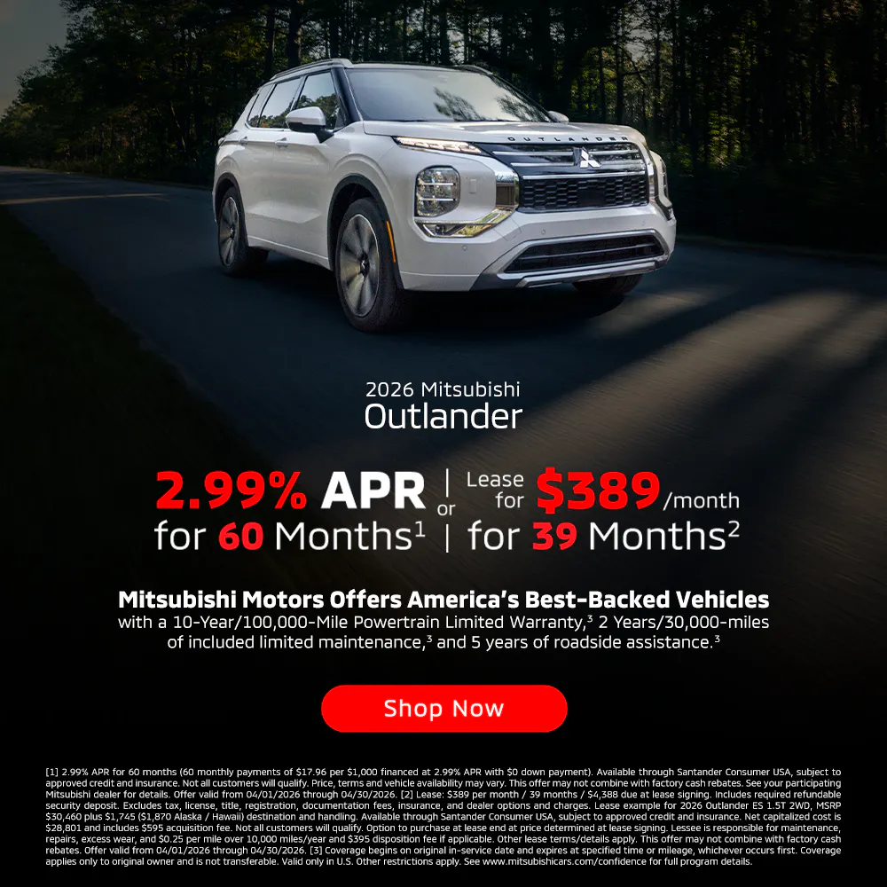 April 2026 Outlander | FX Caprara Mitsubishi