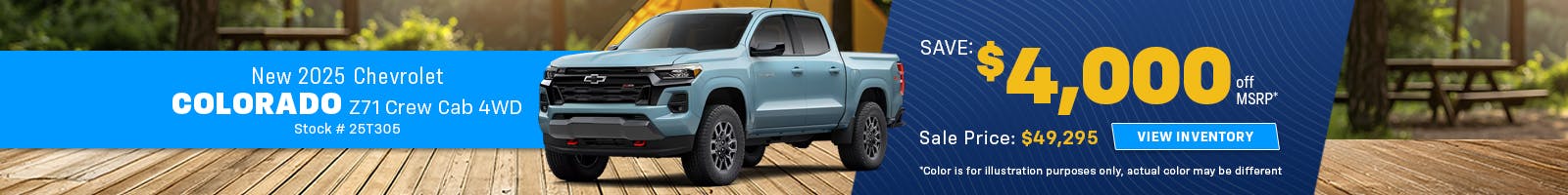 New 2025 Chevrolet Colorado Z71 Crew Cab 4WD