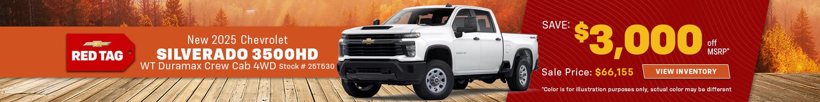 New 2025 Chevrolet Silverado 3500HD WT Duramax Crew Cab 4WD