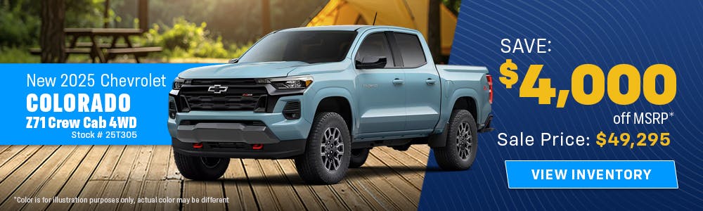 New 2025 Chevrolet Colorado Z71 Crew Cab 4WD | Galles Chevrolet