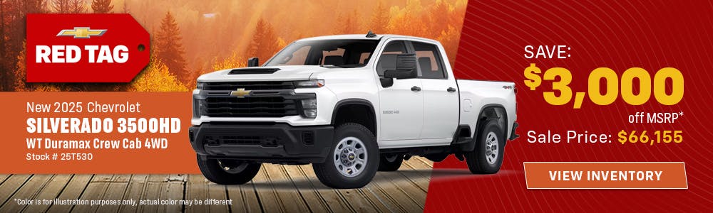 New 2025 Chevrolet Silverado 3500HD WT Duramax Crew Cab 4WD | Galles Chevrolet