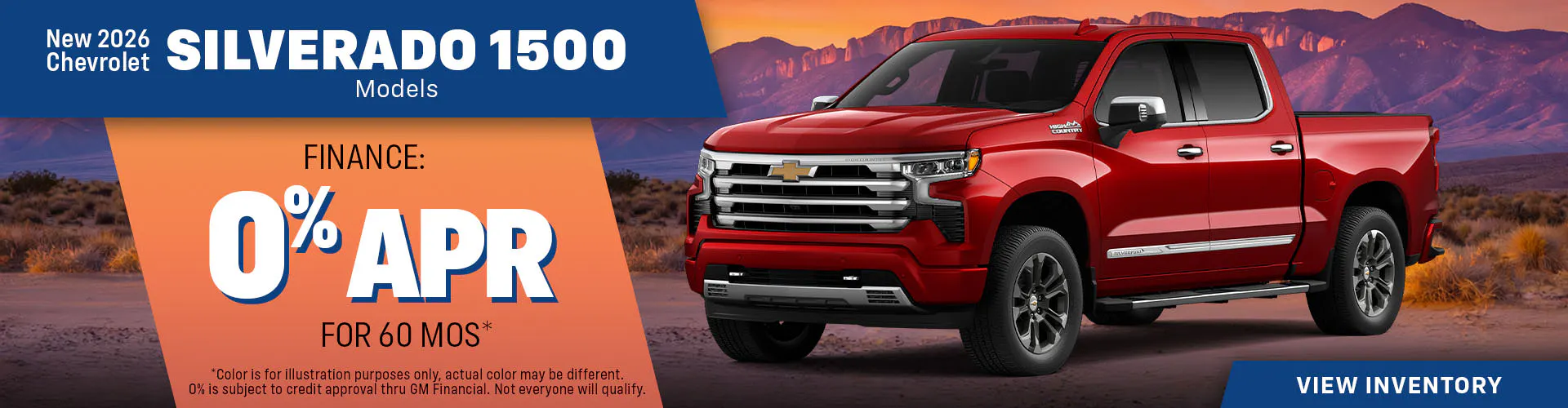 New 2026 Chevrolet Silverado 1500 Models