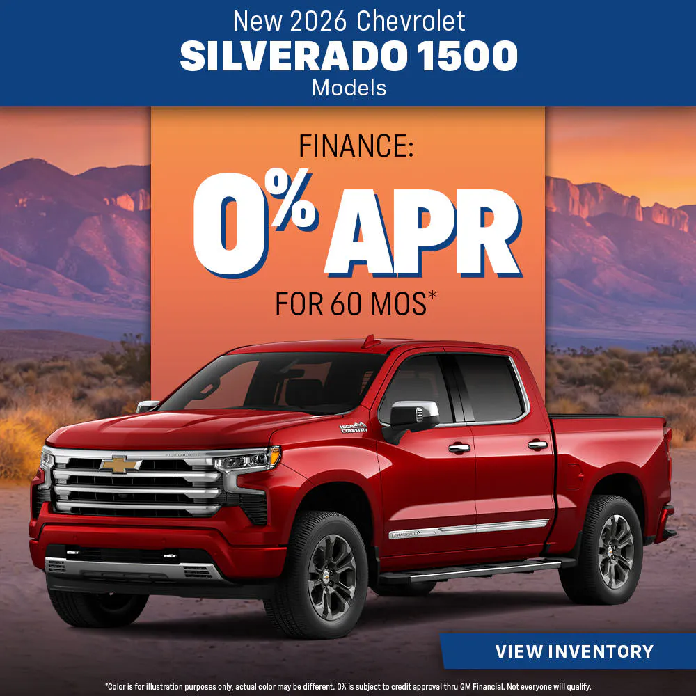 New 2026 Chevrolet Silverado 1500 Models
