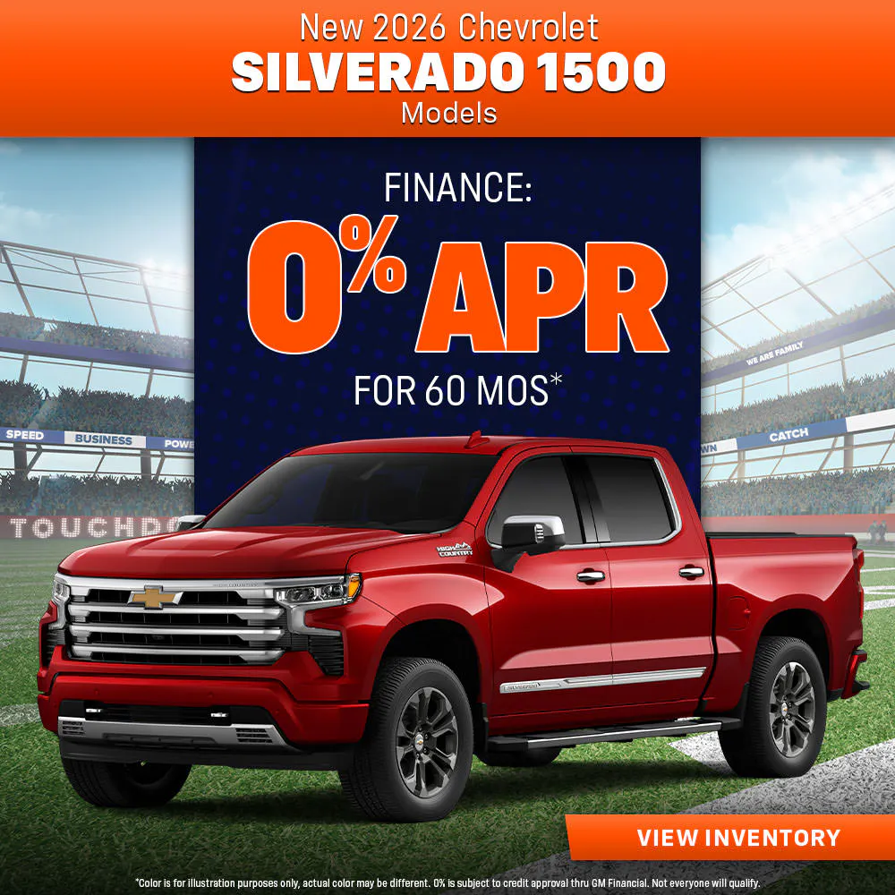New 2026 Chevrolet Silverado 1500 Models
