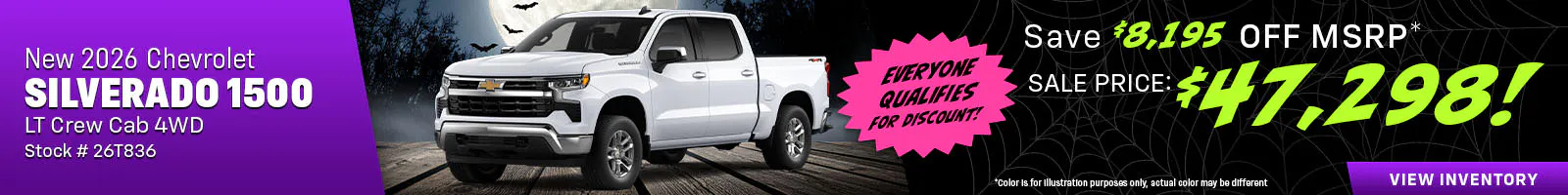 New 2026 Chevrolet Silverado 1500 LT Crew Cab 4WD