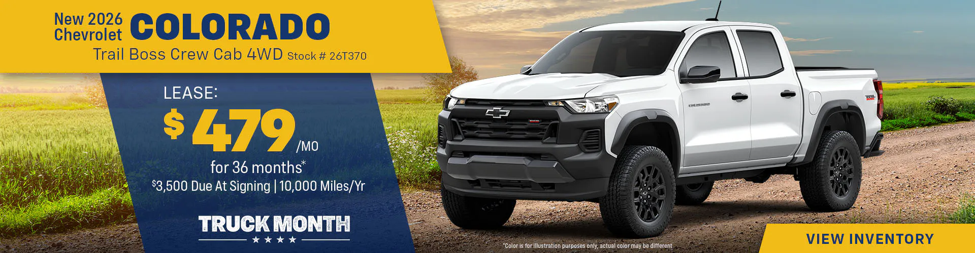 New 2026 Chevrolet Colorado Trail Boss Crew Cab 4WD