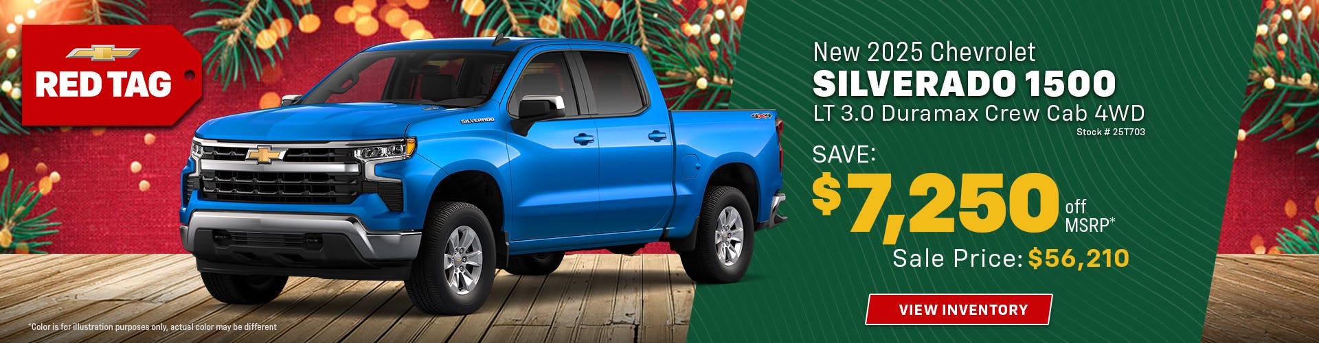 New 2025 Chevrolet Silverado 1500 LT 3.0 Duramax Crew Cab 4WD