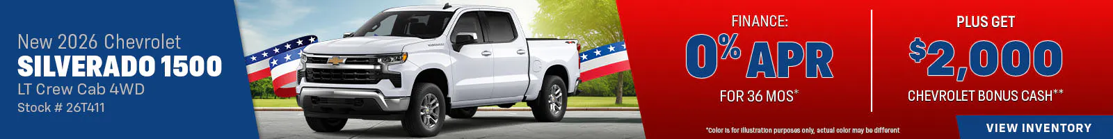 New 2026 Chevrolet Silverado 1500 LT Crew Cab 4WD