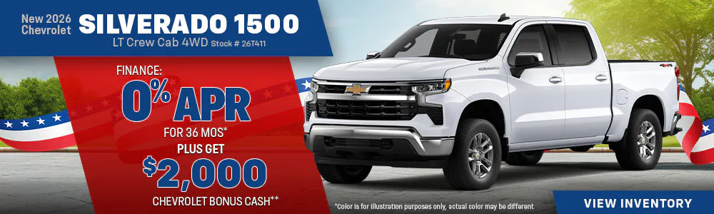 New 2026 Chevrolet Silverado 1500 LT Crew Cab 4WD | Galles Chevrolet