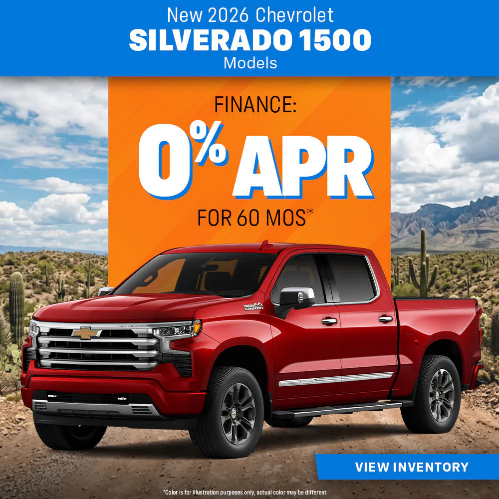 New 2026 Chevrolet Silverado 1500 Models