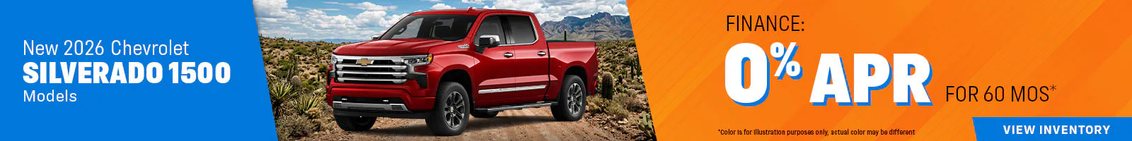 New 2026 Chevrolet Silverado 1500 Models