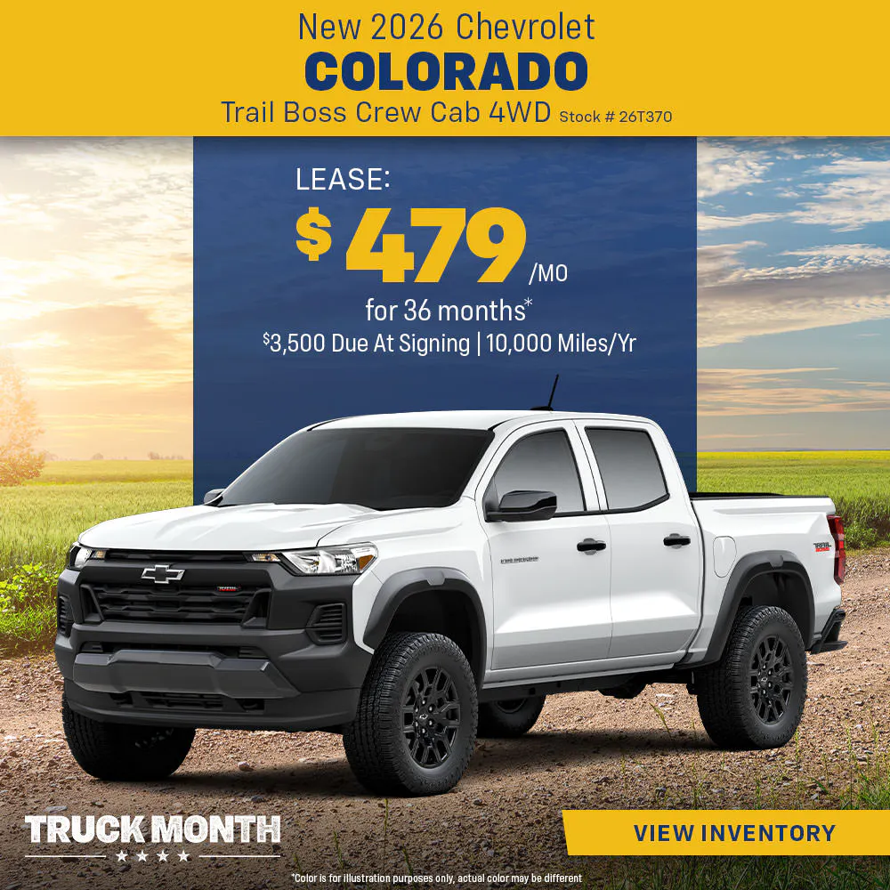 New 2026 Chevrolet Colorado Trail Boss Crew Cab 4WD