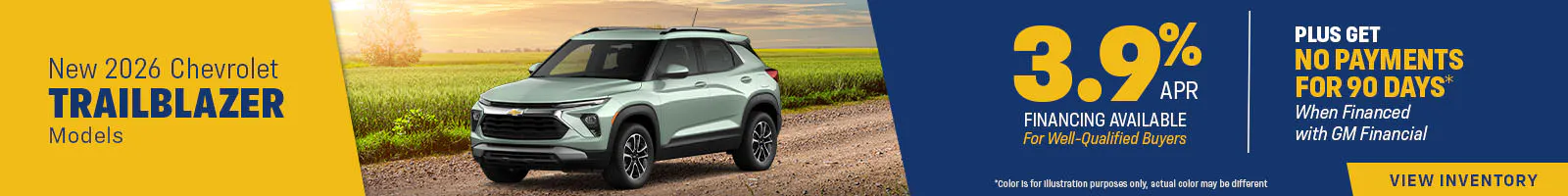 New 2026 Chevrolet Trailblazer Models