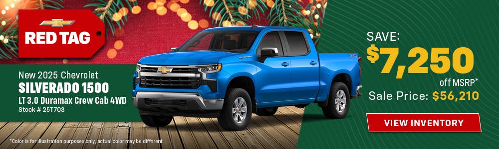 New 2025 Chevrolet Silverado 1500 LT 3.0 Duramax Crew Cab 4WD | Galles Chevrolet