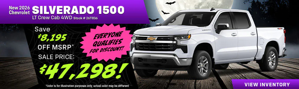New 2026 Chevrolet Silverado 1500 LT Crew Cab 4WD | Galles Chevrolet