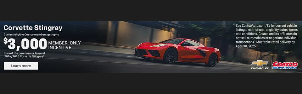 Corvette Stingray | $3K Member-Only Incentive Costco | Galles Chevrolet