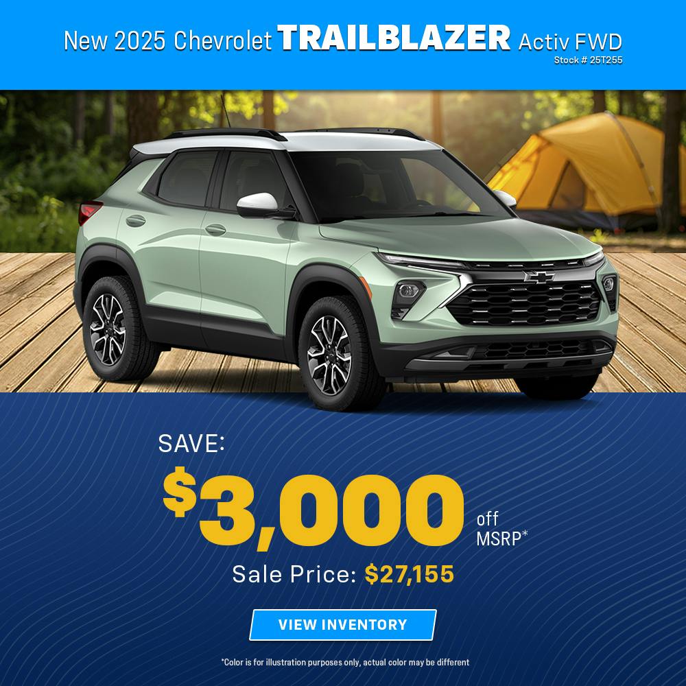 New 2025 Chevrolet Trailblazer Activ FWD | Galles Chevrolet