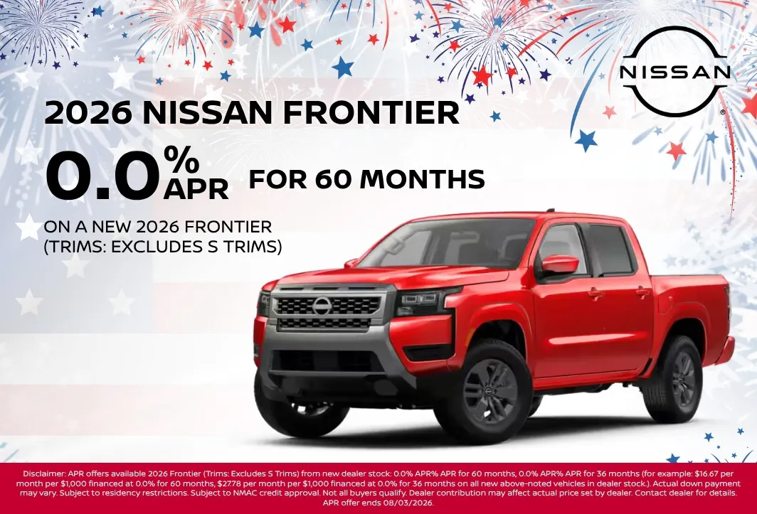 July Frontier | Grainger Nissan of Anderson