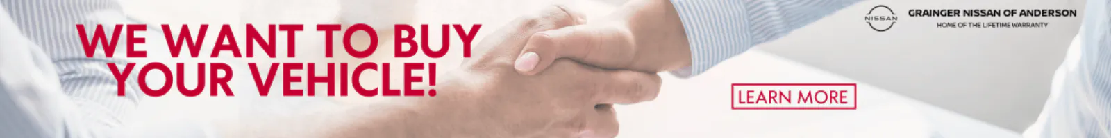 We Want To Buy Your Vehicle