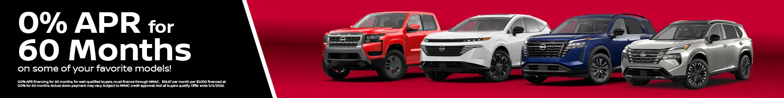 0% APR for 60 Months | Gray-Daniels Nissan Brandon