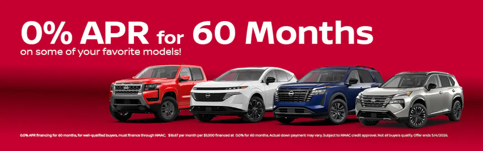 0% APR for 60 Months | Gray-Daniels Nissan Brandon