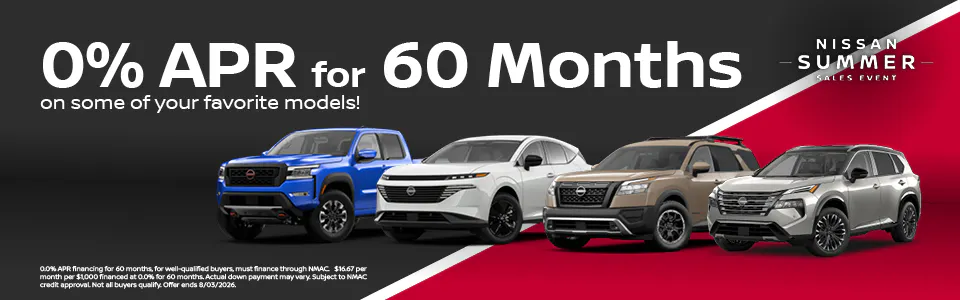 0% APR for 60 Months | Gray-Daniels Nissan North