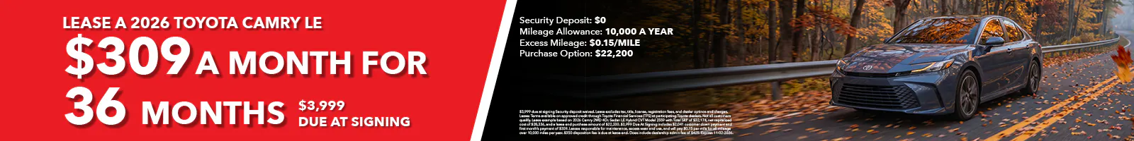 2026 Toyota Camry LE