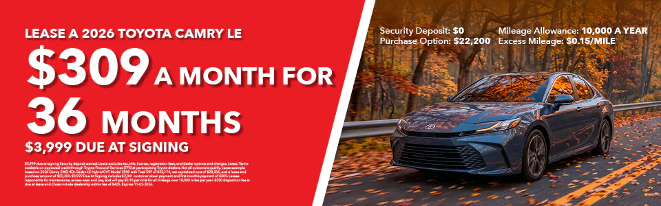 2026 Toyota Camry LE | Gray-Daniels Toyota