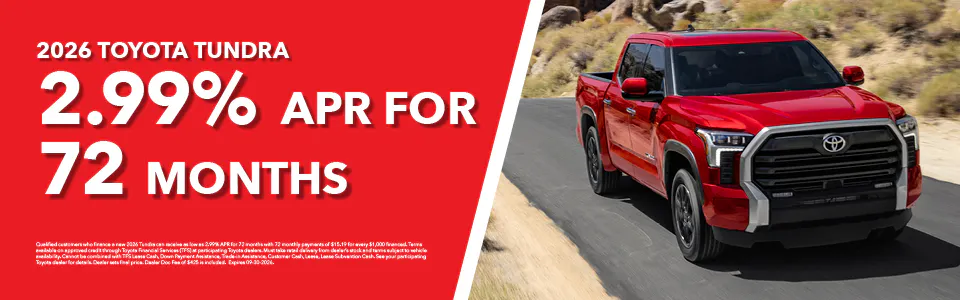 2026 Toyota Tundra – 2.99% APR | Gray-Daniels Toyota