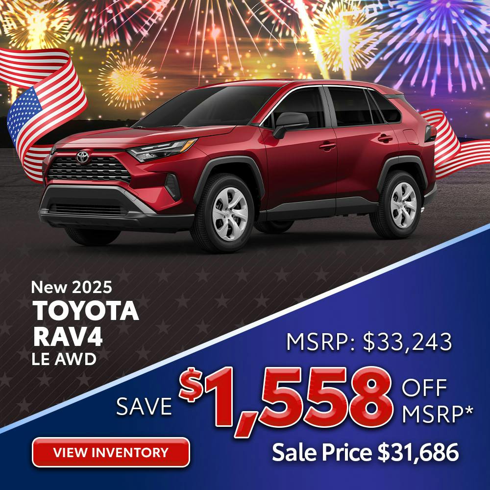 New 2025 Toyota RAV4 LE AWD | Great Lakes Toyota