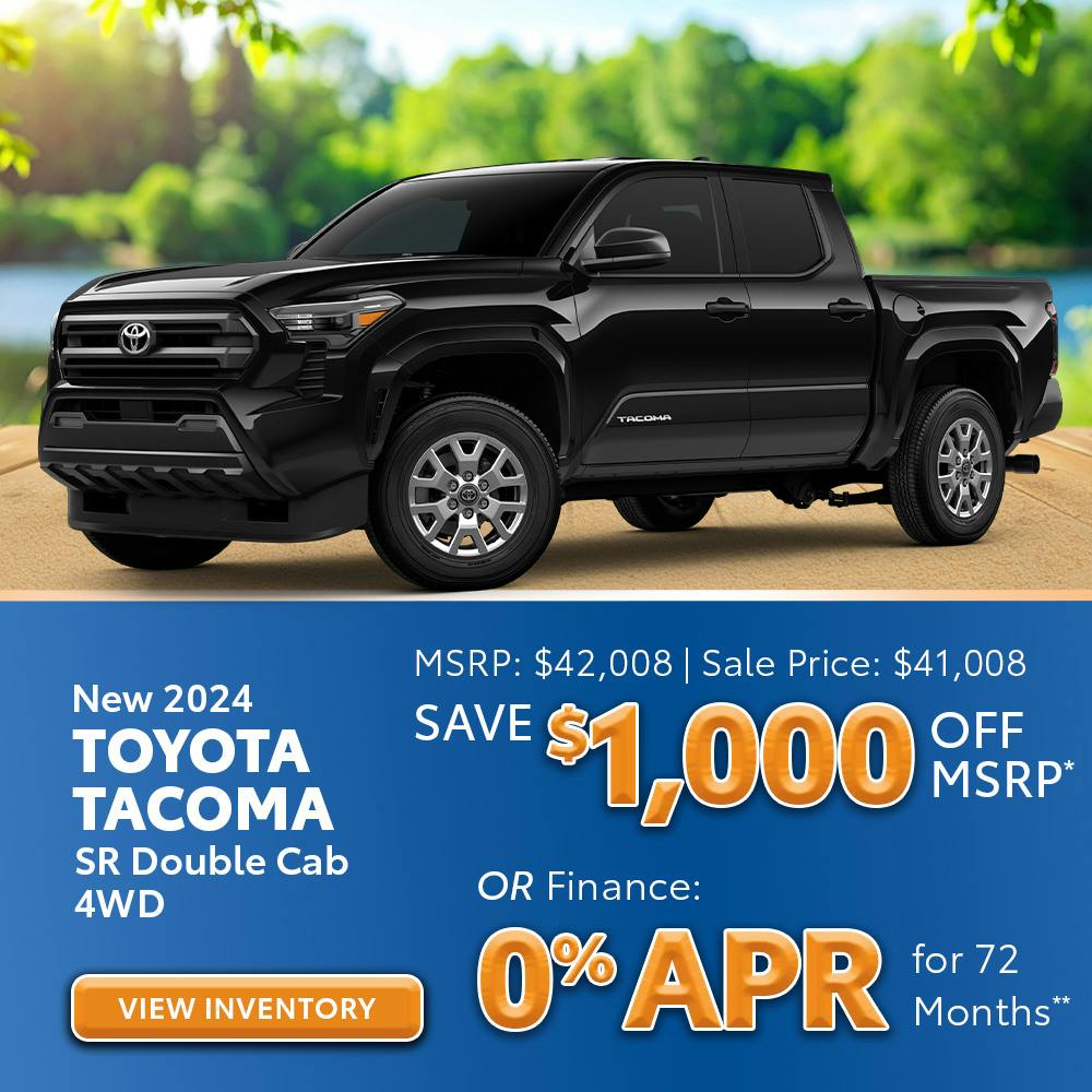 New 2024 Toyota Tacoma SR Double Cab 4WD | Great Lakes Toyota