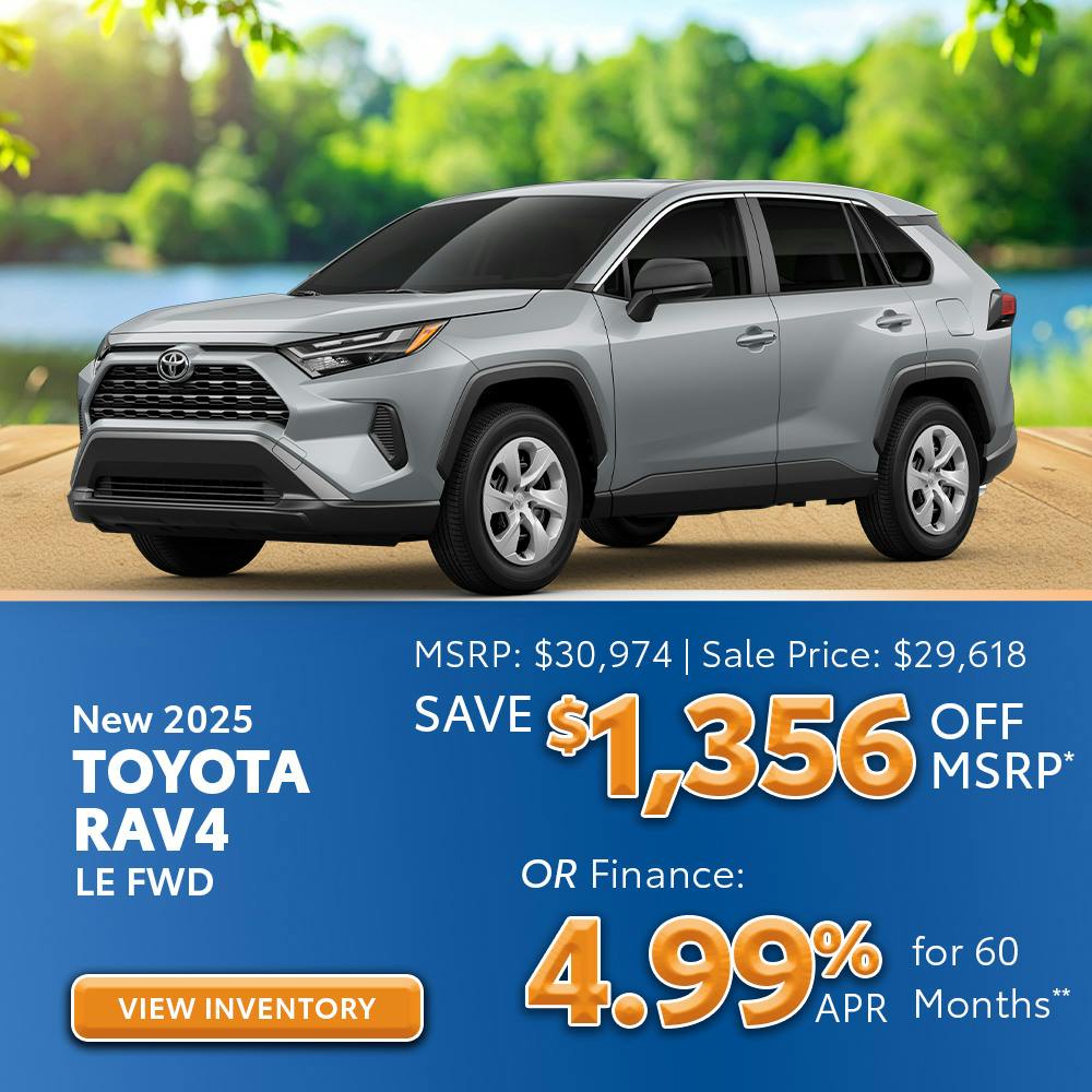 New 2025 Toyota RAV4 LE FWD | Great Lakes Toyota
