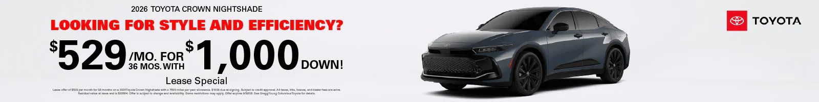 Toyota Crown | Gregg Young Toyota of Columbus