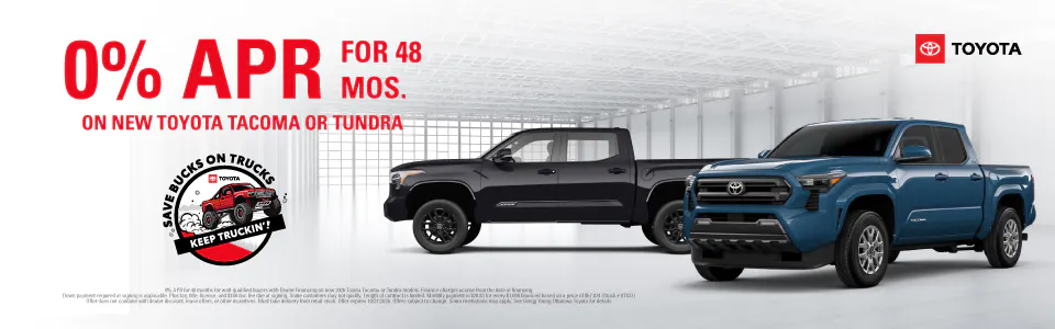 New 2026 Toyota Tacoma or Tundra | Gregg Young Toyota Ottumwa