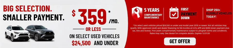 New Banner (Under 25k) | Gregg Young Toyota Ottumwa