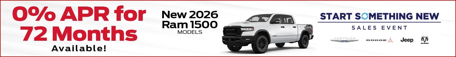 0% APR on New 2026 Ram 1500 Big Horn Crew Cab 4x4
