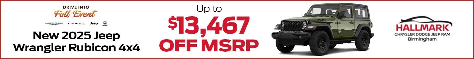 New 2025 Jeep Wrangler Rubicon 4×4