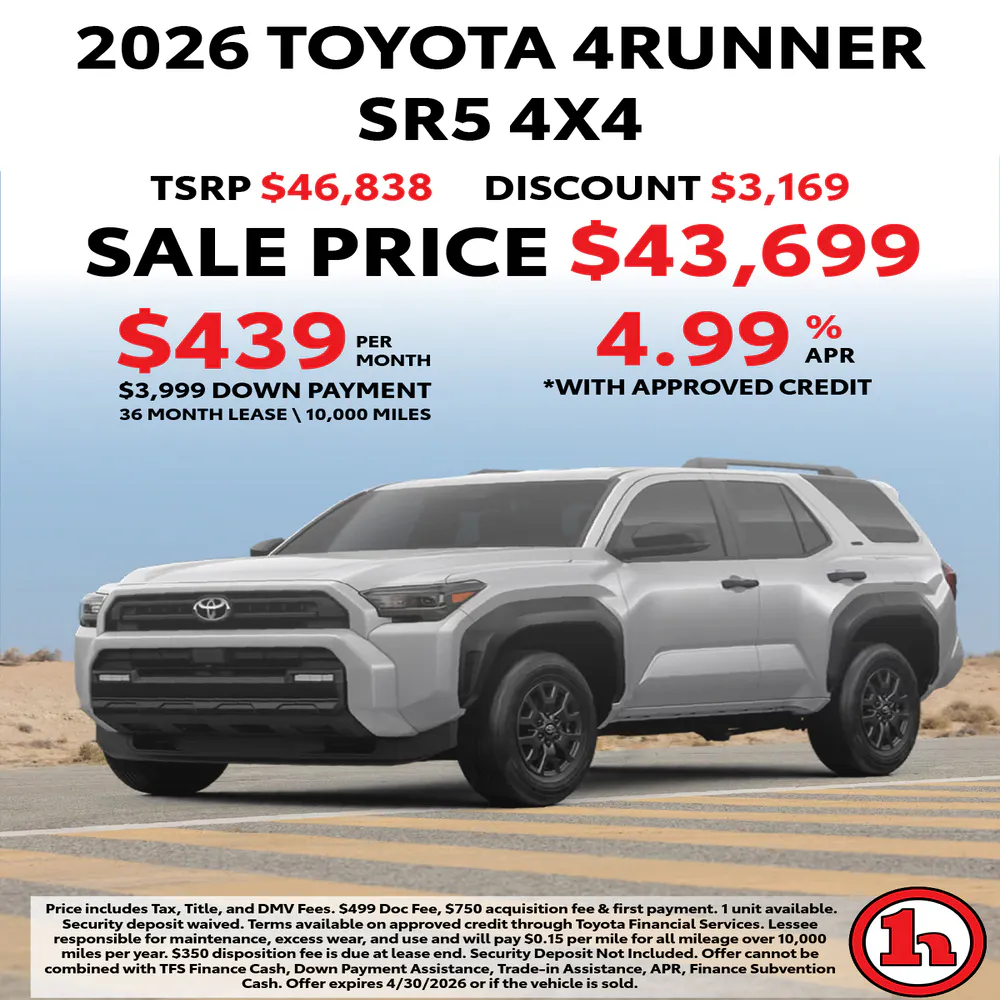 2026 TOYOTA 4RUNNER SR5 4X4 | Handy Toyota