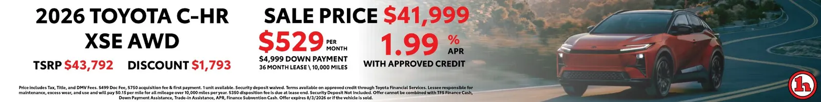 2026 Toyota C-HR XSE AWD