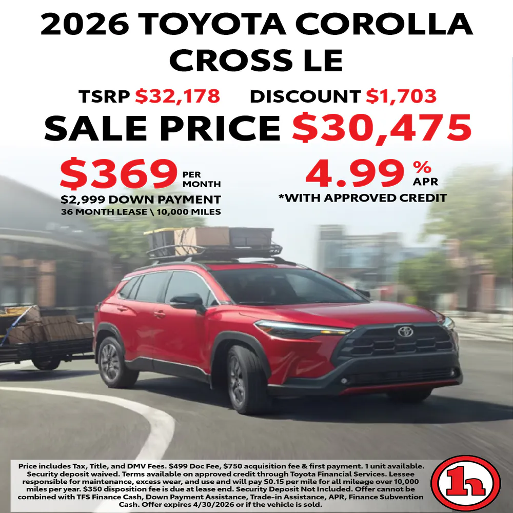 2026 TOYOTA COROLLA CROSS LE | Handy Toyota