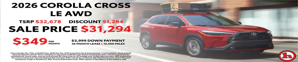 2026 TOYOTA COROLLA CROSS LE AWD | Handy Toyota
